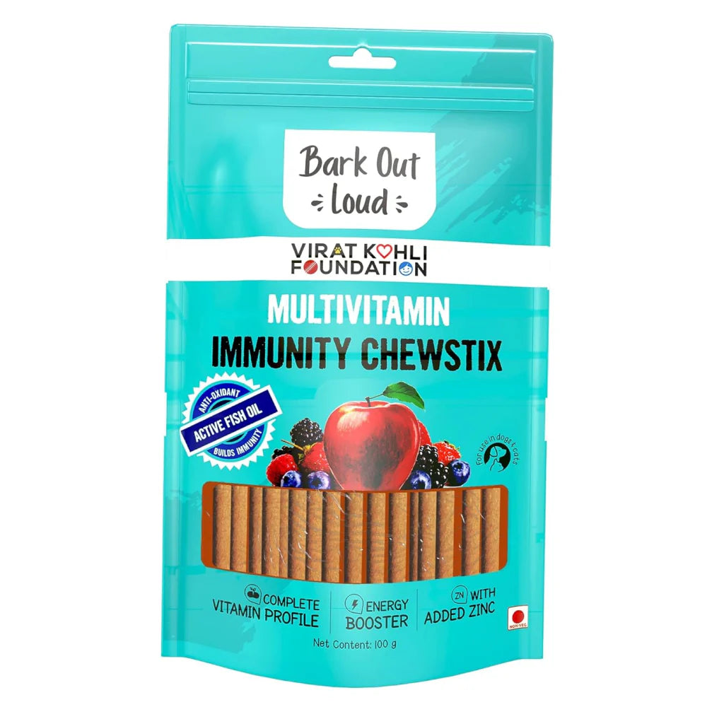 Bark Out Loud Immunity Multi Vitamin Chew Stix for Dogs and Cats