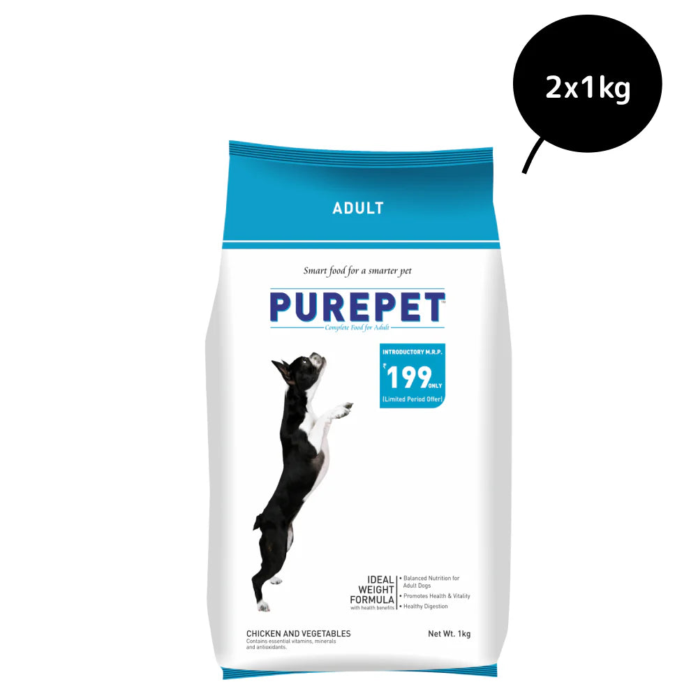 Purepet Chicken & Vegetable Adult Dog Dry Food