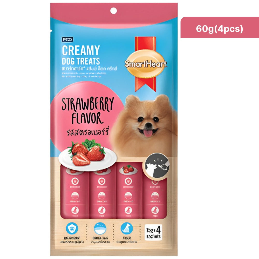 SmartHeart Chicken & Strawberry Dog Creamy Treat