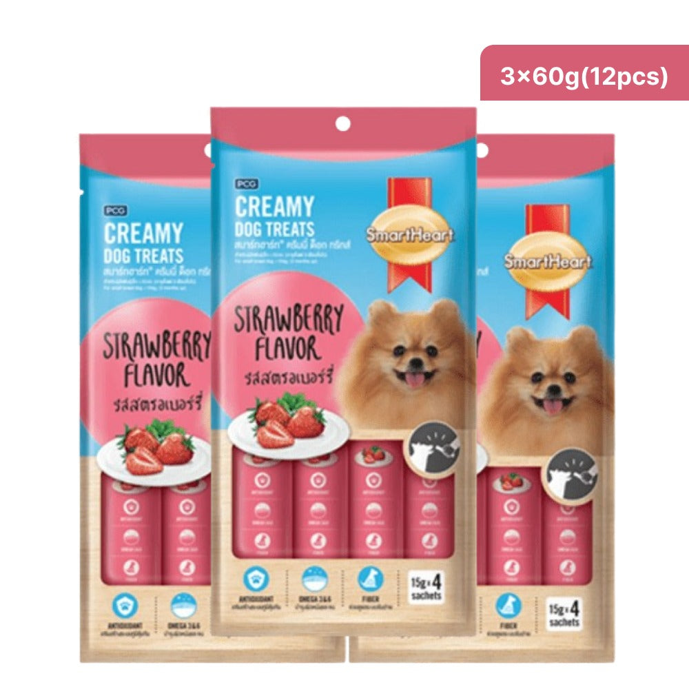 SmartHeart Chicken & Strawberry Dog Creamy Treat