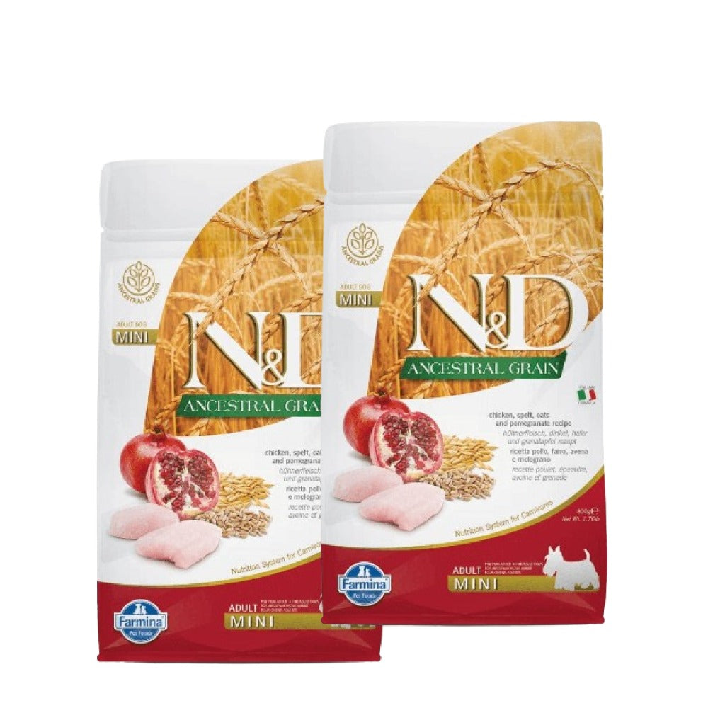 Farmina N&D Ancestral Grain Chicken & Pomegranate Adult Mini Dog Dry Food