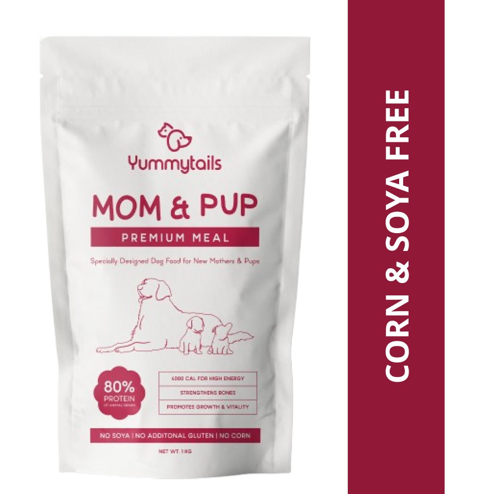 Yummytails Super Premium Mother and Puppy Dry Food | Chicken & Fish Flavor | Corn and Soya Free Formula