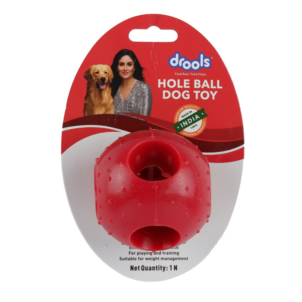 Pedigree Dentastix Oral Care Adult Treats, Nerf Bash EXO Micro Squeak Football Toy and Drools Non Toxic Rubber Hole Ball Teething Toy for Dogs Combo