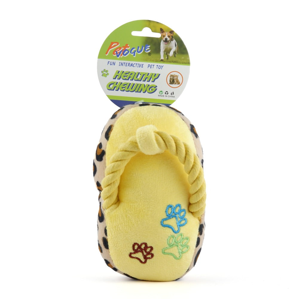 Pet Vogue Bone Shaped Rubber Chew Toy, Sandal Shaped Yellow Plush Toy & Gnawlers Calcium Milk Bone Dog Treats Combo for Dogs