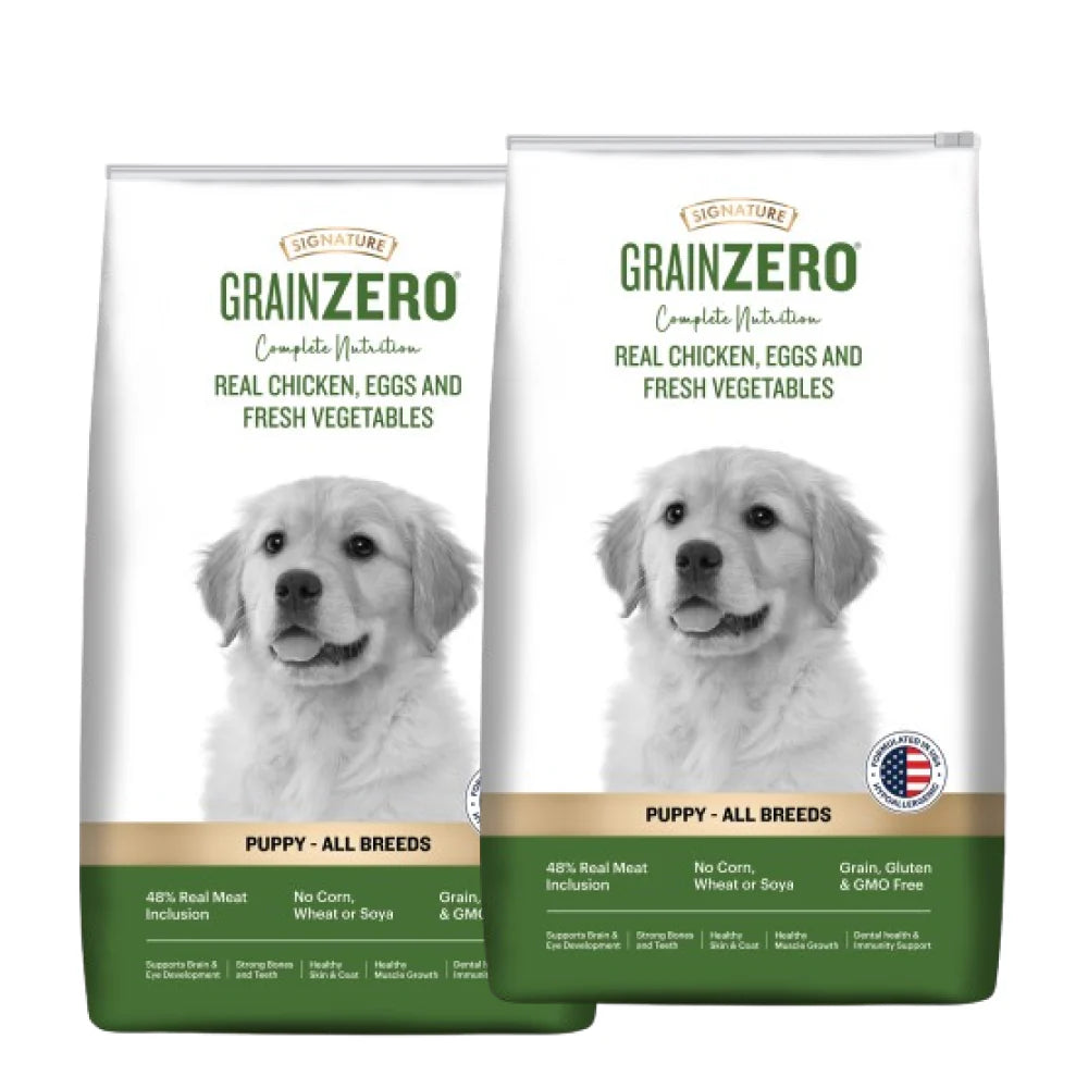 Signature Grain Zero Real Chicken, Egg and Vegetables Puppy Dog Dry Food