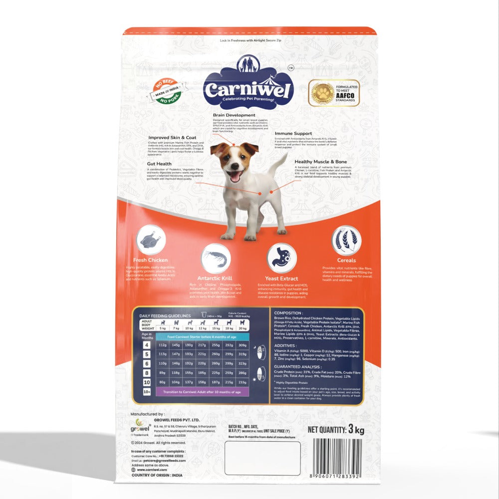 Carniwel Fresh Chicken Kibble Small Breed Dry Food and Kennel Kitchen Supreme Cuts in Gravy Chicken Liver Recipe with Pumpkin Dog Wet Food Combo