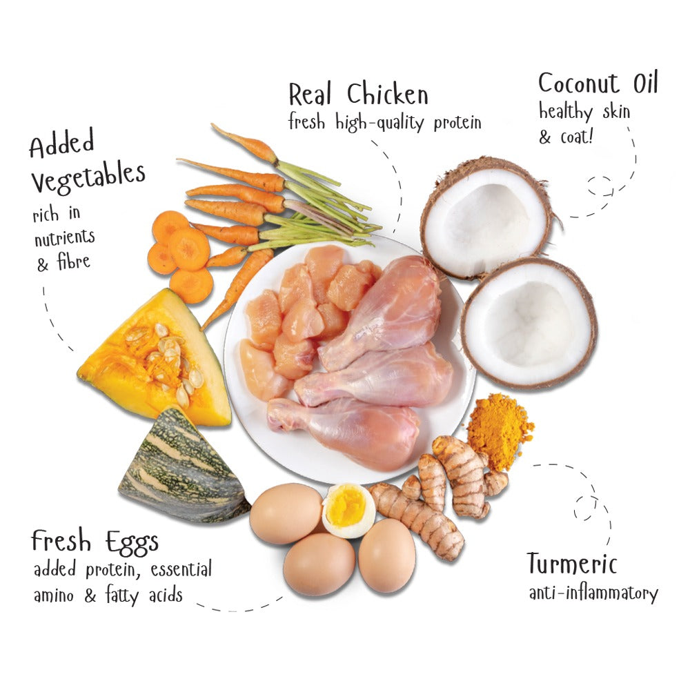 Fidele Plus Fresh Chicken & Egg with Vegetables Dog Wet Food