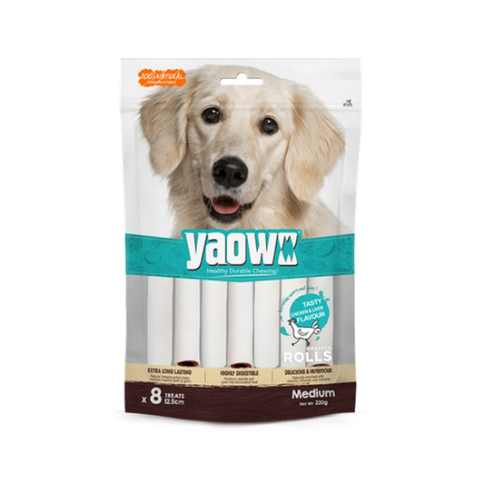 Gnawlers Yaowo Medulla Roll Dog Treats (4.5 inch)