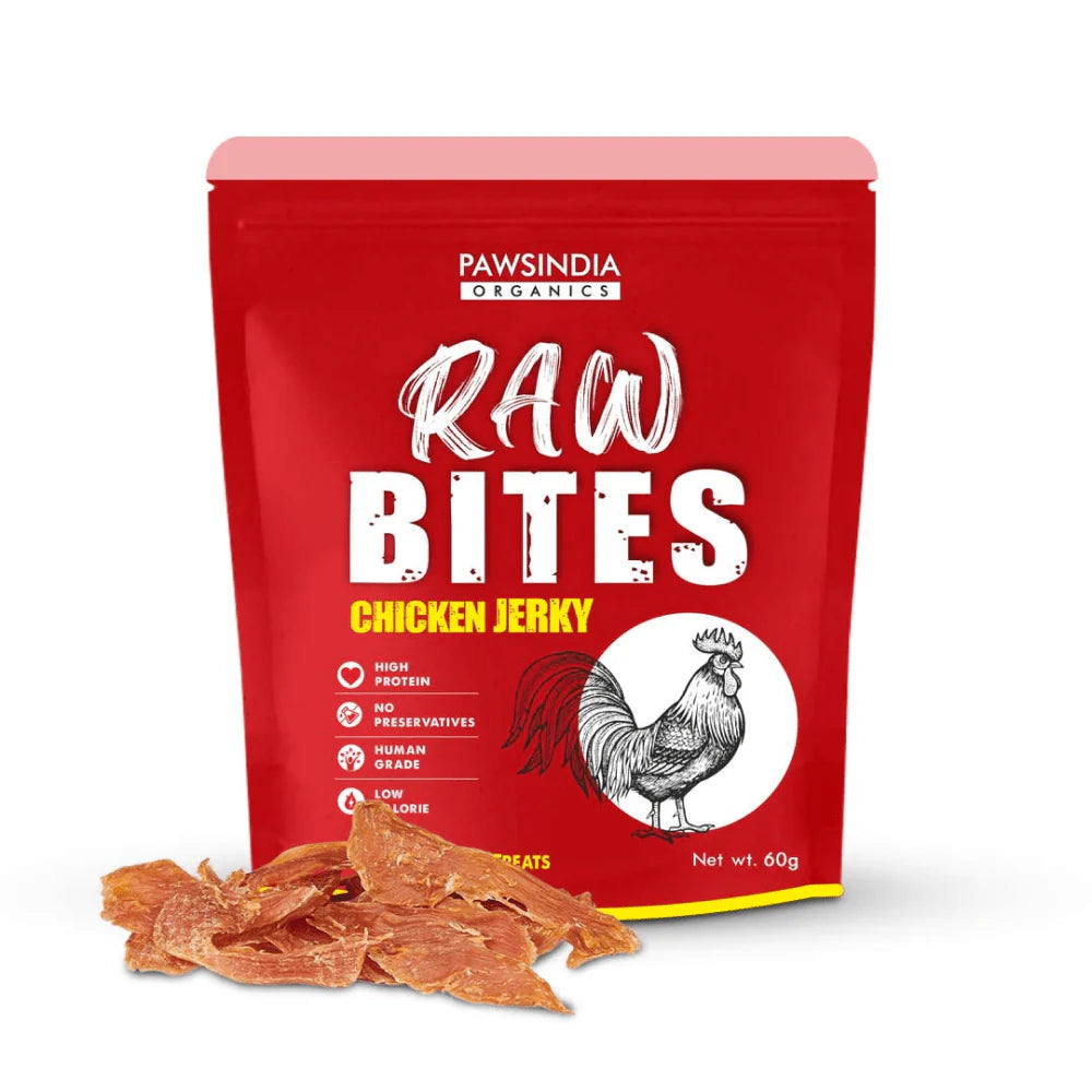 Pawsindia Organics Raw Bites Chicken Jerky Dog Treats