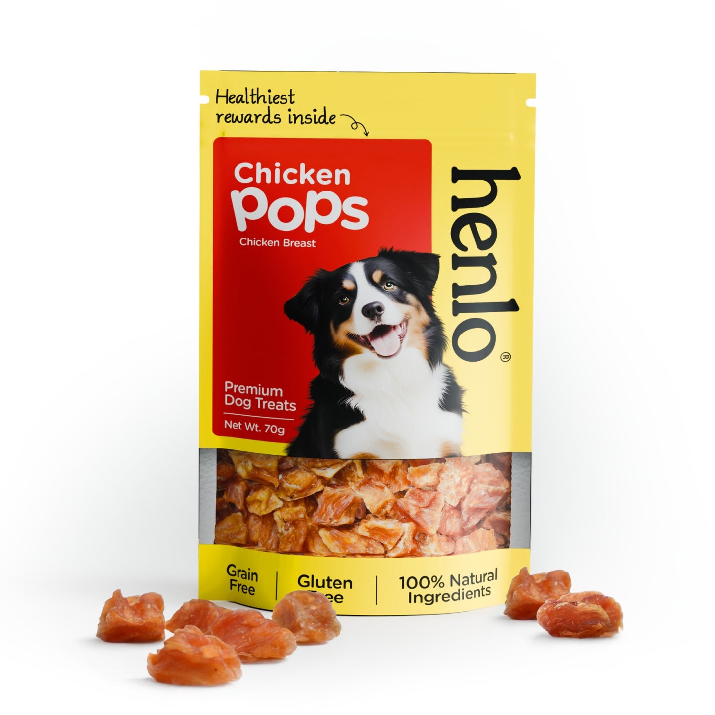 Henlo Everyday Topper for Home Cooked Food and Chicken Pops Treats for Dogs Combo