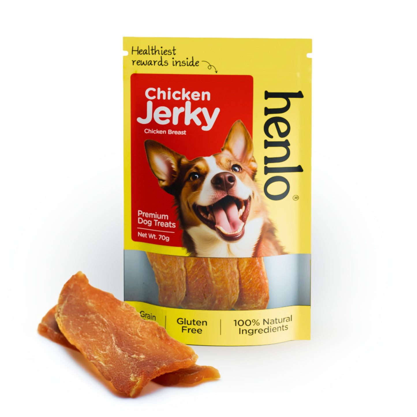 Henlo Everyday Topper for Home Cooked Food and Chicken Jerky Treats for Dogs Combo