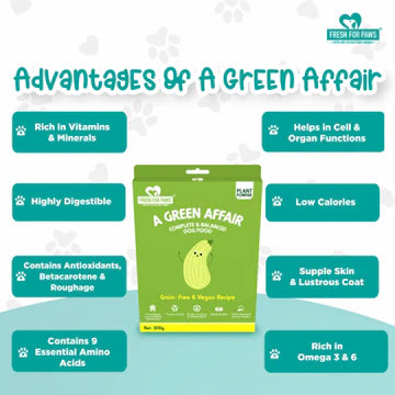 Fresh For Paws A Green Affair Grain Free & Vegan Dog Wet Food (300g)