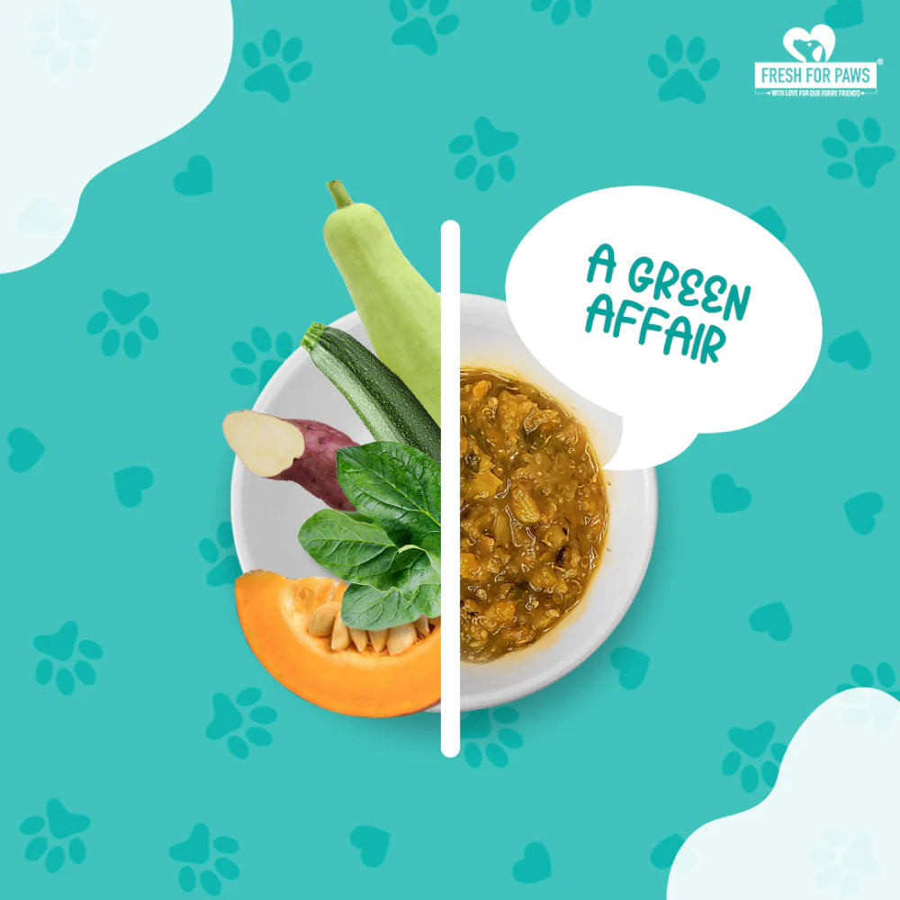 Fresh For Paws A Green Affair Grain Free & Vegan Dog Wet Food (300g)