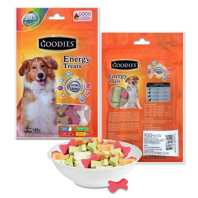 Goodies Energy Treats Mixed Flavour Bone Shaped Dog Treats