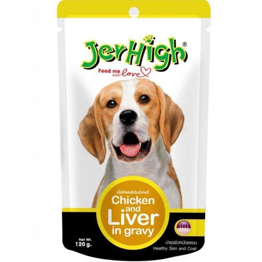 JerHigh Chicken And Liver in Gravy Dog Wet Food