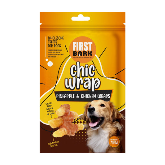 First Bark Pineapple & Chicken Wrap Dog Treats