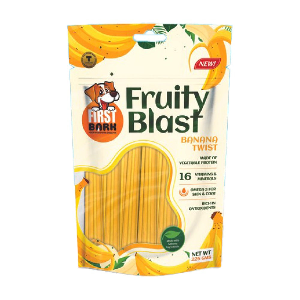 First Bark Fruity Banana Twist Blast Dog Treats