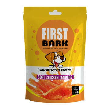 First Bark Soft Chicken Tenders Dog Treats (350g)