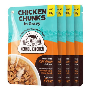 Kennel Kitchen Chicken Chunks in Gravy Puppy & Adult Dog Wet Food (All Life Stage)