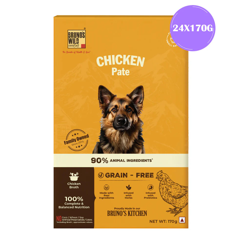 Bruno's Wild Essentials Chicken Pate Dog Wet Food