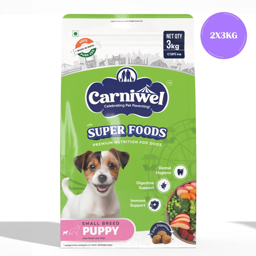 Carniwel Superfoods Veg Kibble Small Breed Puppy Dog Dry Food