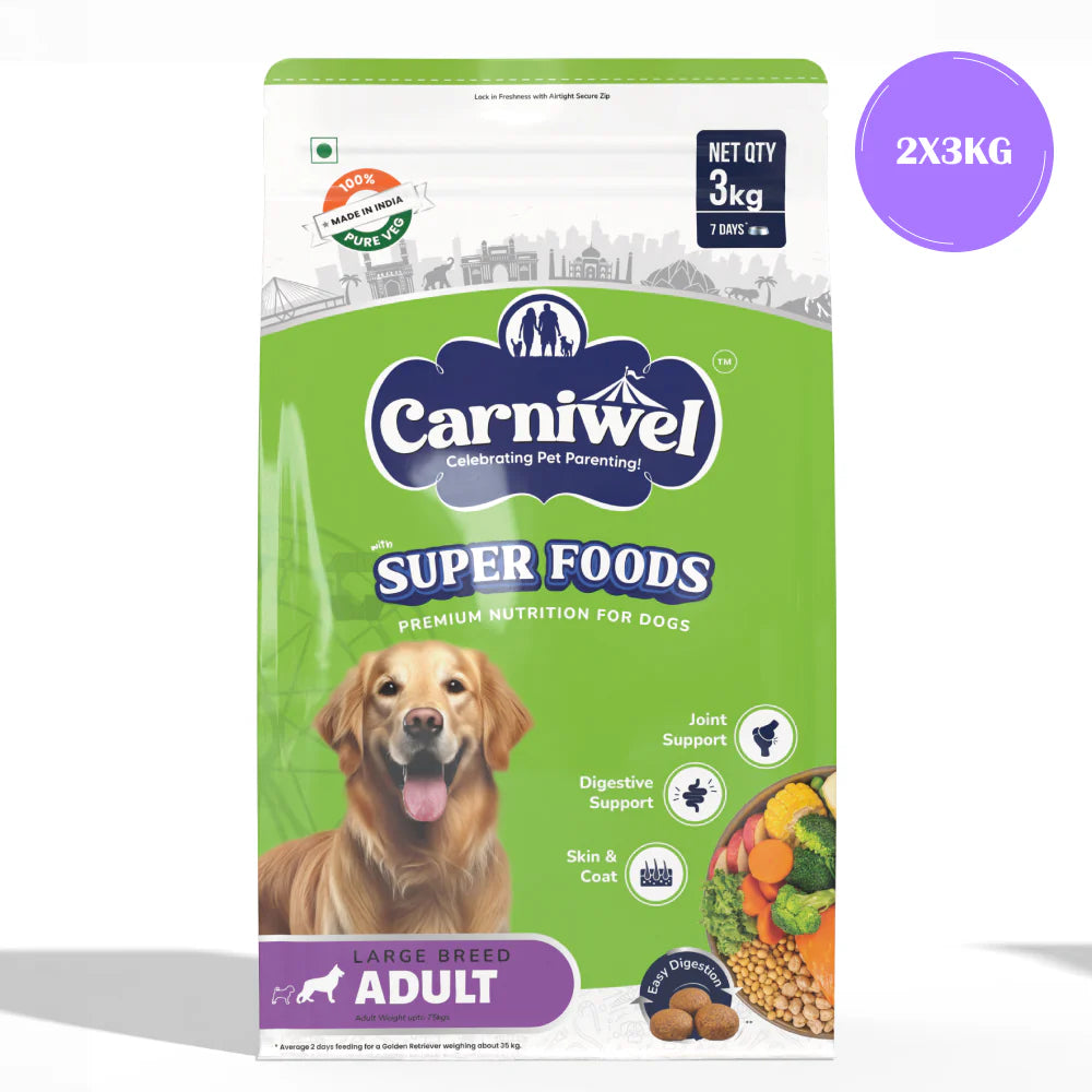 Carniwel Superfoods Veg For Large Breed Adult Dog Dry Food