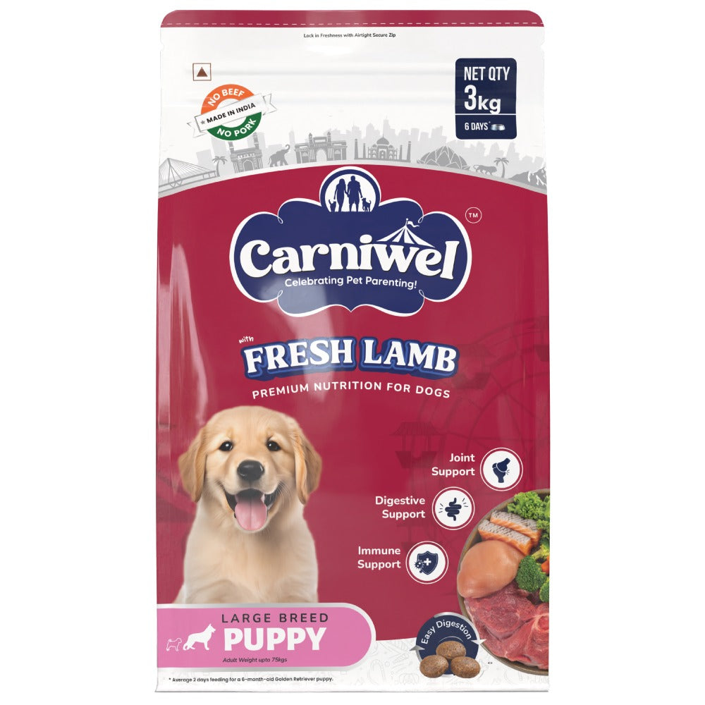 Carniwel Fresh Lamb Large Breed Puppy Dog Dry Food