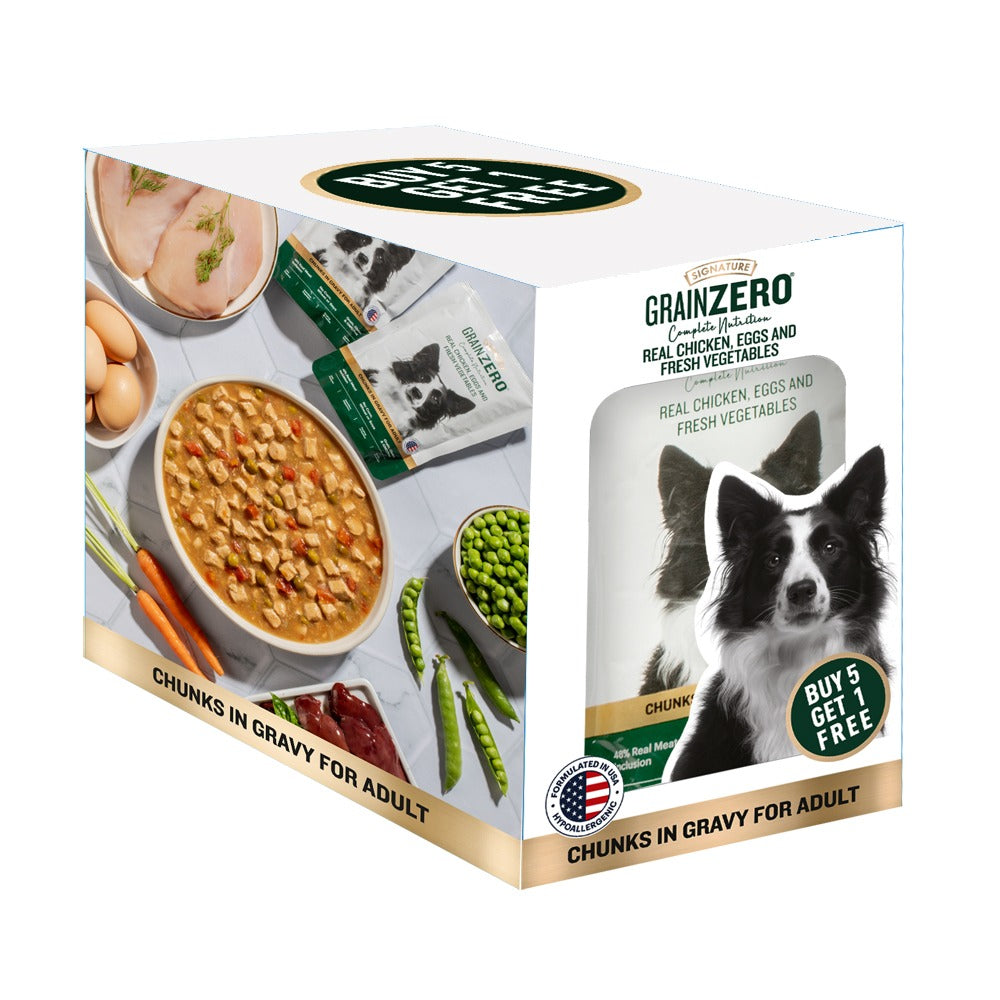 Signature Grain Zero Chicken Chunks Gravy Adult Dog Wet Food