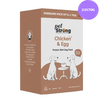 PetStrong Chicken and Egg in Gravy Wet Food for Dogs