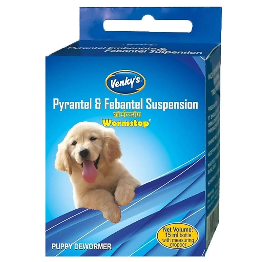 Venkys Wormstop Puppy Dewormer Suspension (15ml)