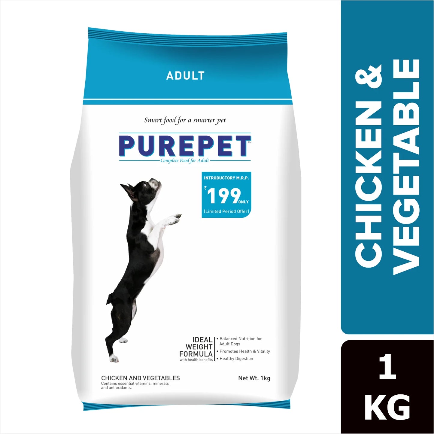 Purepet Chicken & Vegetable Adult Dog Dry Food