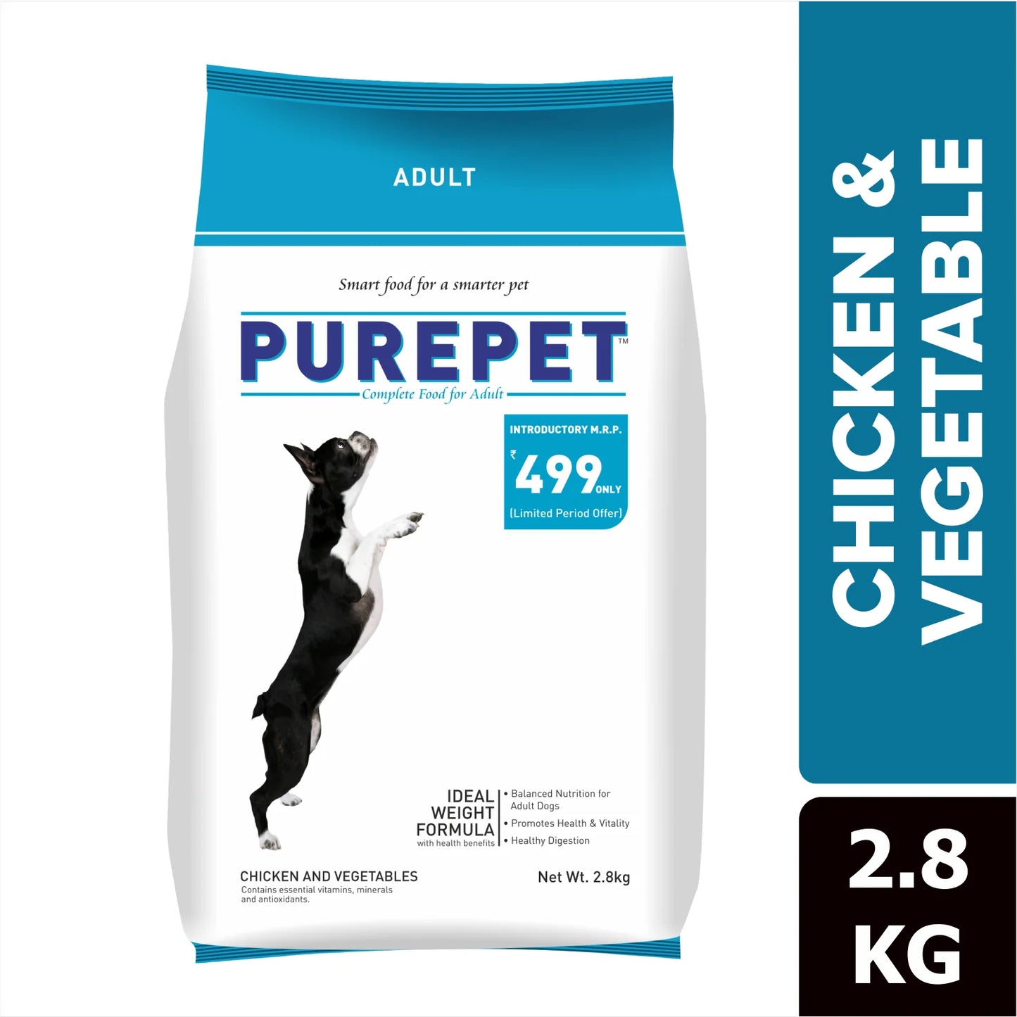 Purepet Chicken & Vegetable Adult Dog Dry Food