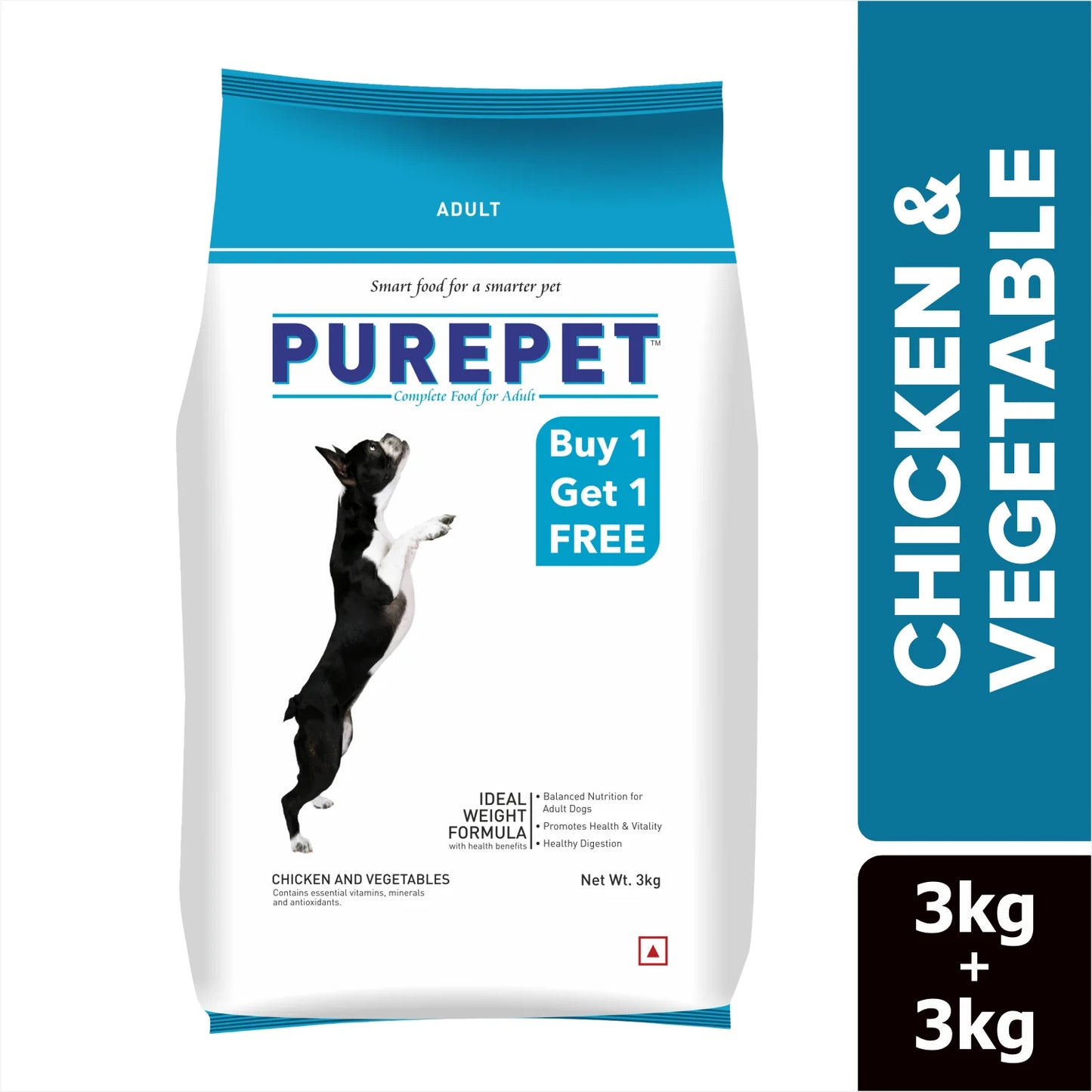 Purepet Chicken & Vegetable Adult Dog Dry Food