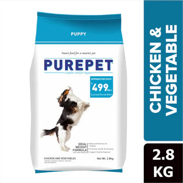 Purepet Chicken & Vegetable Puppy Dog Dry Food