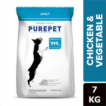 Purepet Chicken & Vegetable Adult Dog Dry Food