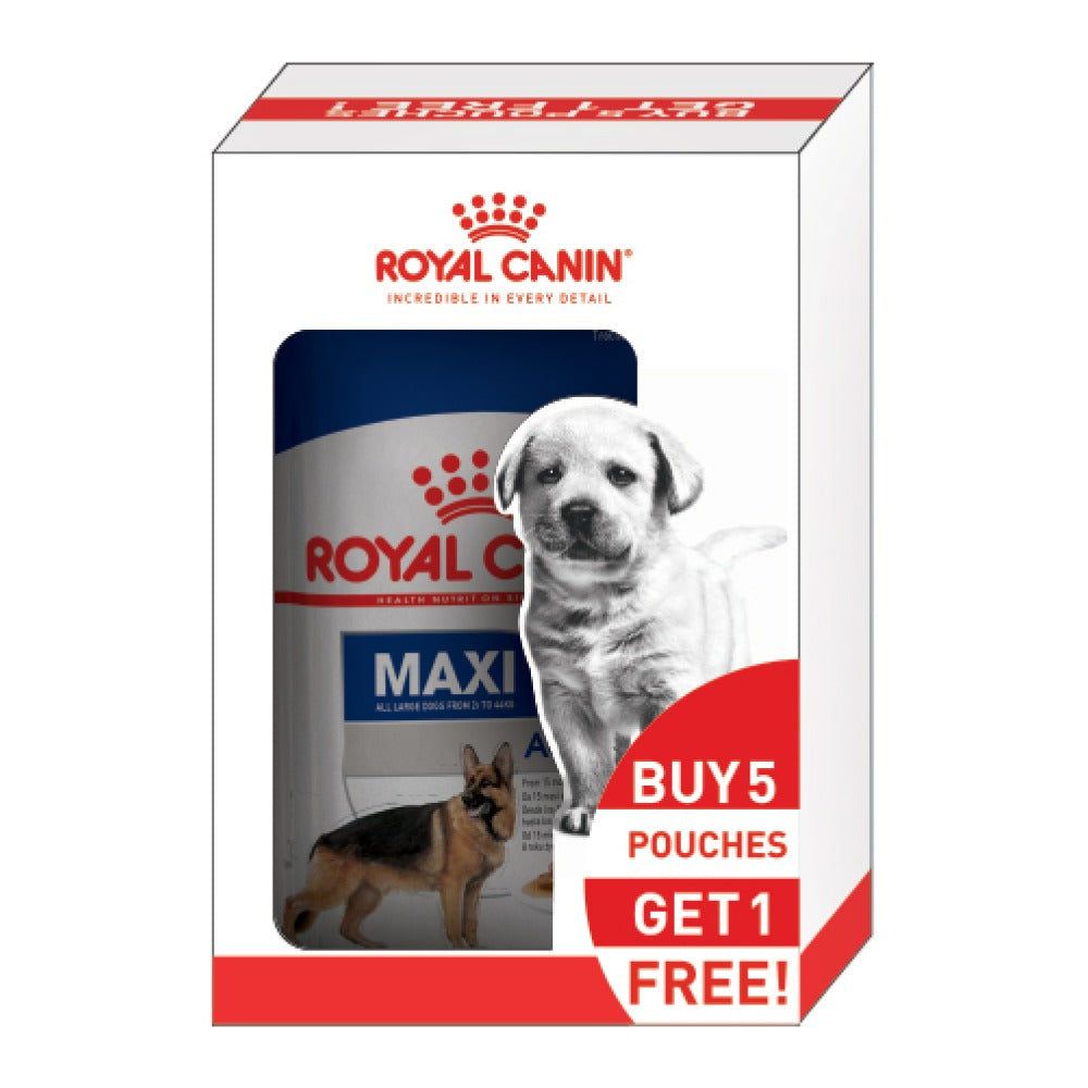 Royal Canin Maxi Adult Dog Dry and Wet Food Combo