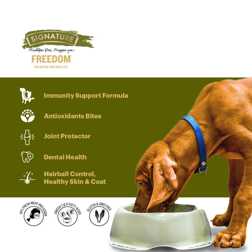 Signature Freedom Chicken and Rice Recipe Mother and Puppy Starter Dog Dry Food (Limited Shelf Life)