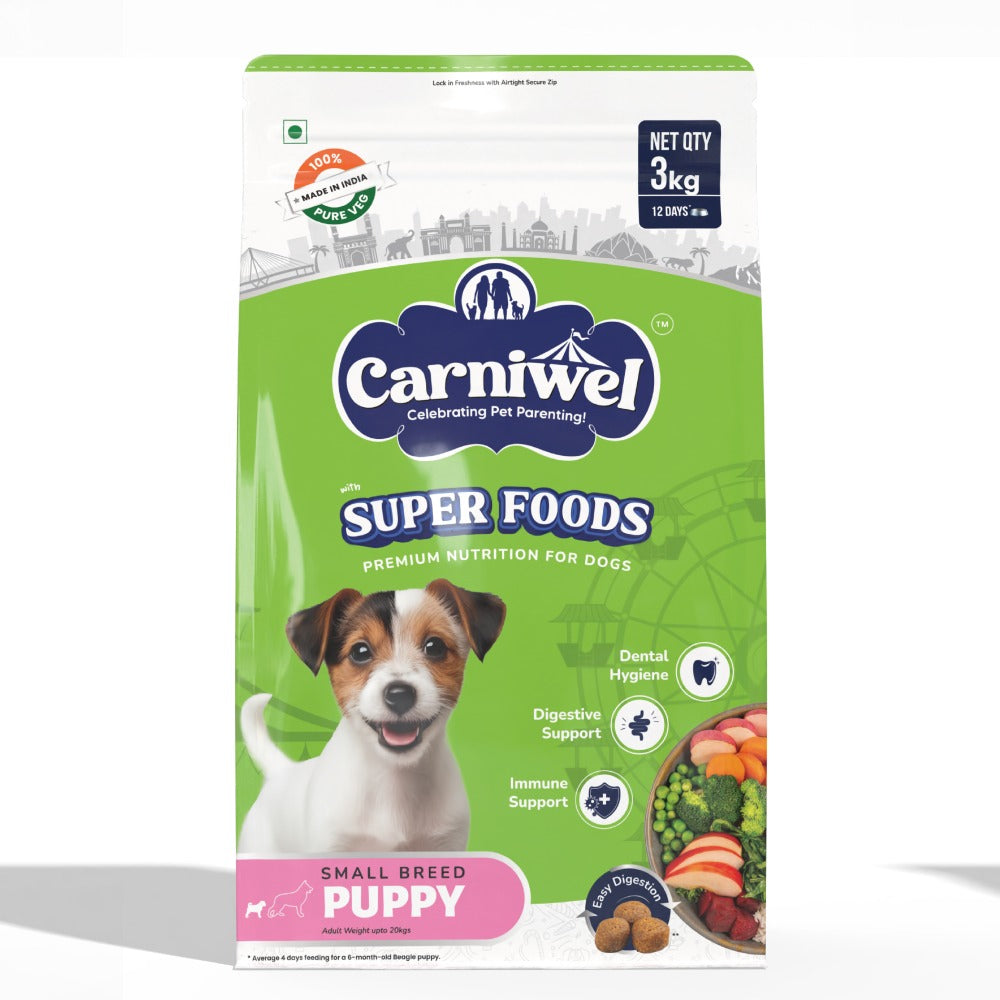 Carniwel Superfoods Veg Kibble Small Breed Puppy Dog Dry Food