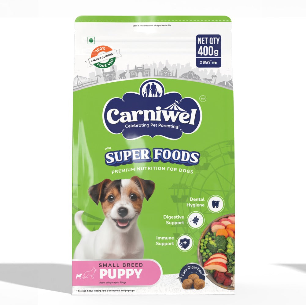 Carniwel Superfoods Veg Kibble Small Breed Puppy Dog Dry Food