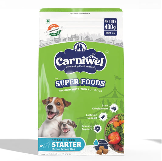 Carniwel Superfoods Veg Kibble Starter For Small Breed Mother & Baby Dog Dry Food