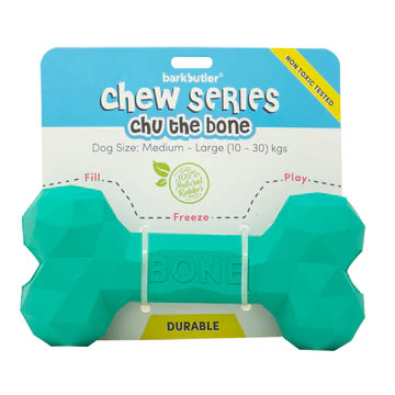 Barkbutler Chu the bone Treat Dispensing Toy for Dogs (Green)