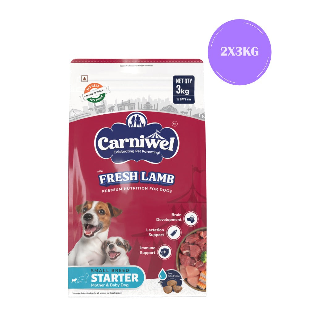 Carniwel Fresh Lamb Starter For Small Breed Mother & Baby Dog Dry Food