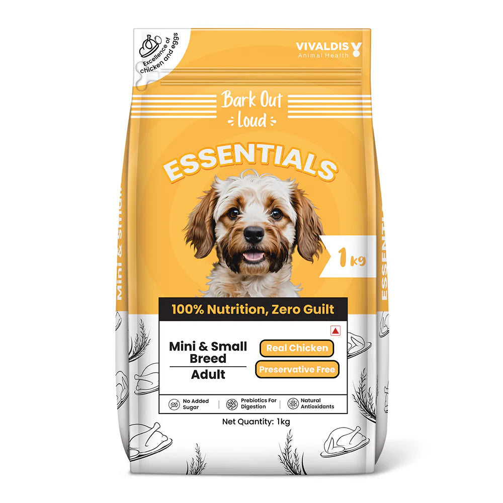 Bark Out Loud Essentials Real Chicken Mini and Small Breed Adult Dog Dry Food