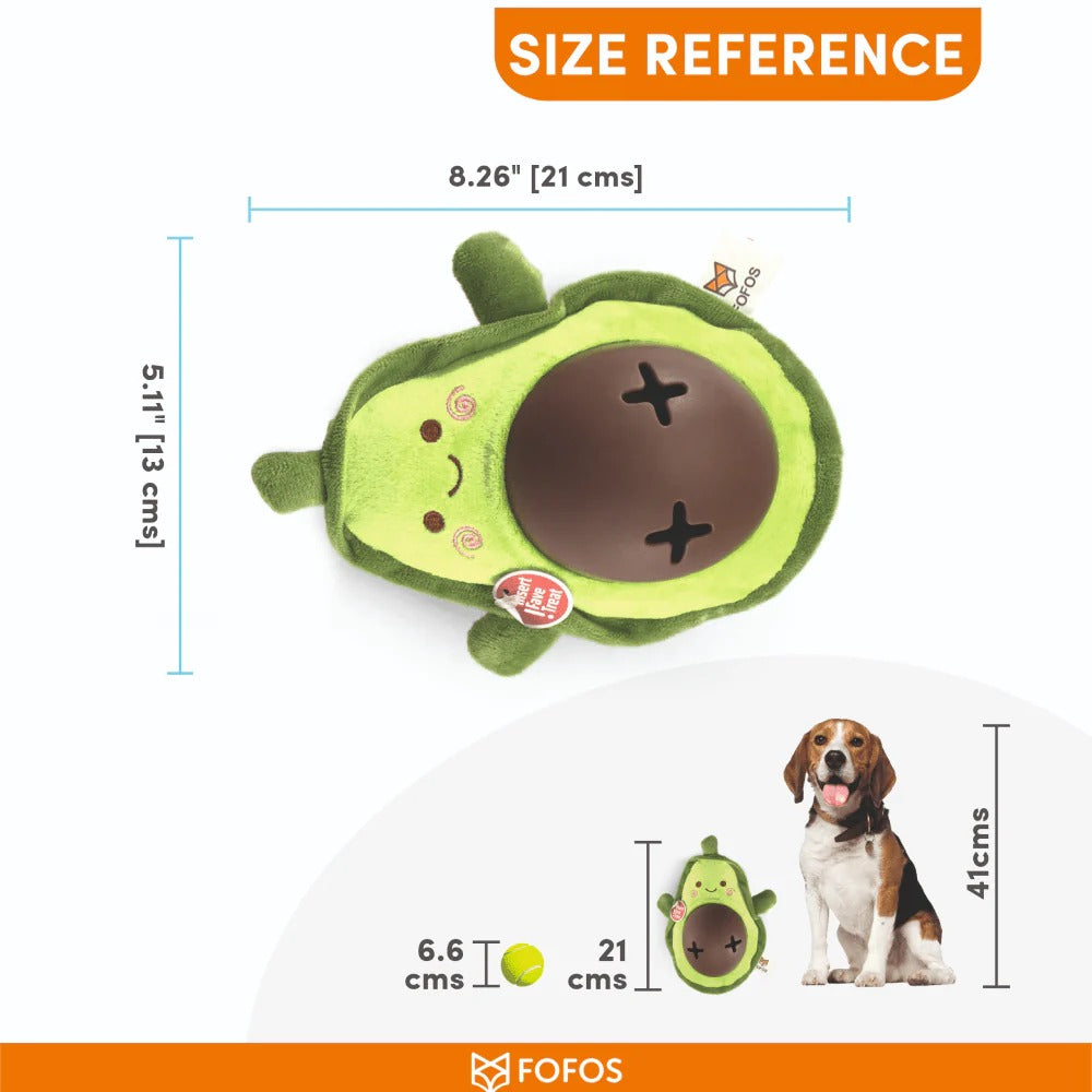 Pedigree Dentastix Oral Care for Adult (Medium Breed of 10 to 25 kg) Treats, Fofos Avocado Treat Toy and Drools Non Toxic Rubber Stud Spike Hard Ball Chew Teething Toy for Dogs Combo