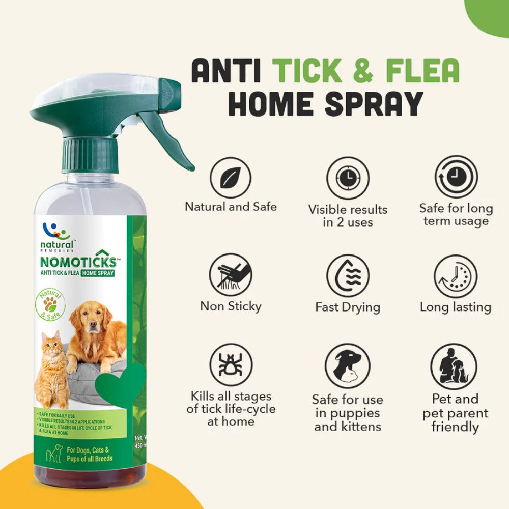 Natural Remedies Nomo Ticks Home Spray