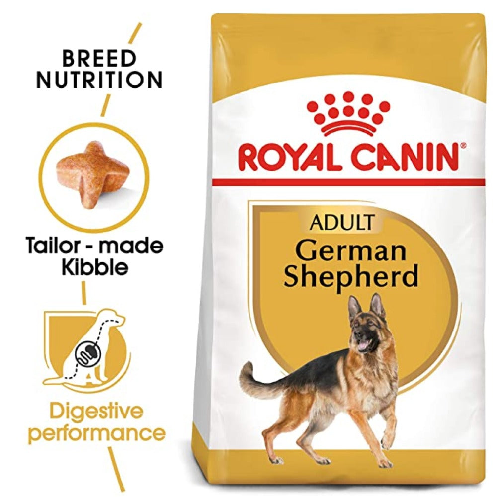 Royal Canin German Shepherd 5+Dry Food and Maxi Adult Dog Wet Food Combo