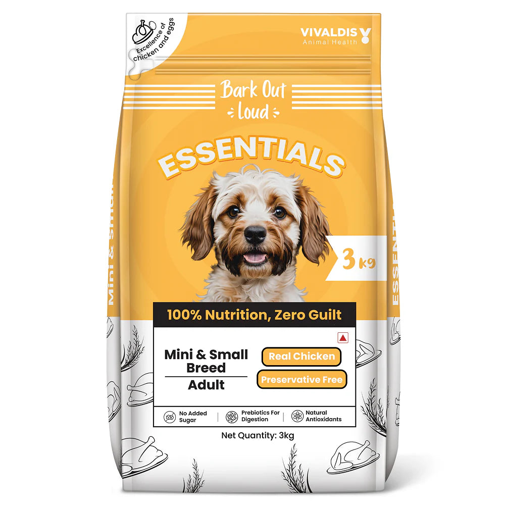 Bark Out Loud Essentials Real Chicken Mini and Small Breed Adult Dog Dry Food