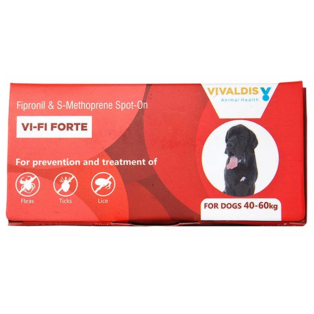 Vivaldis VI FI Forte Tick and Flea Control Spot On for Dogs