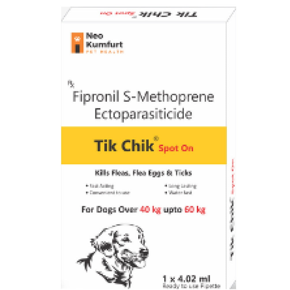 Neo Kumfurt Tik Chik (Fipronil) Anti-tick & flea Spot On for Dogs