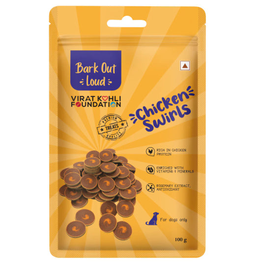 Bark Out Loud by Vivaldis Chicken Swirls Dog Treats